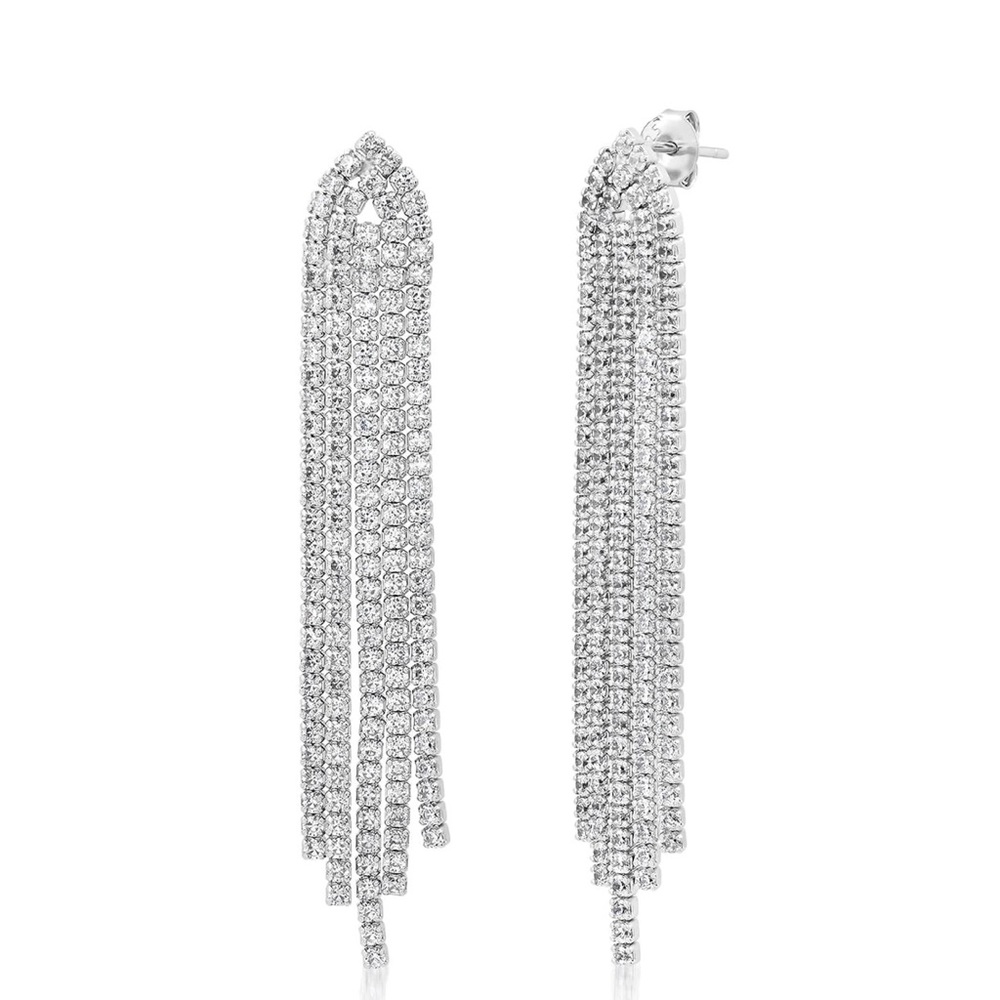 Tai Rittichai CZ Fringe Earrings